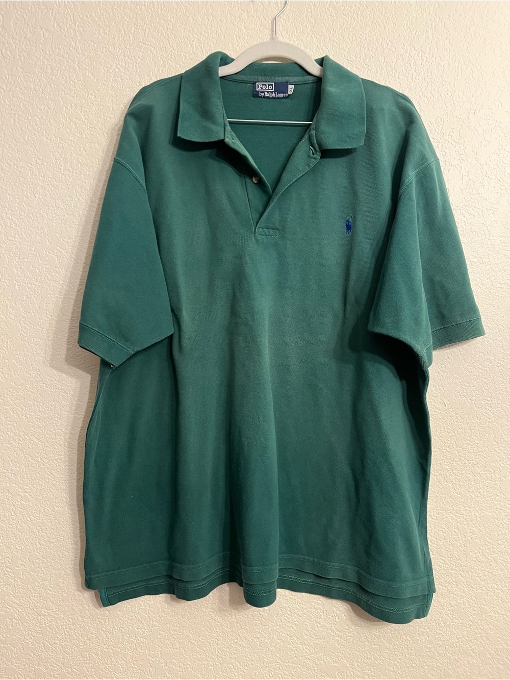 Ralph Lauren Green Short-Sleeve Polo with Navy Pony